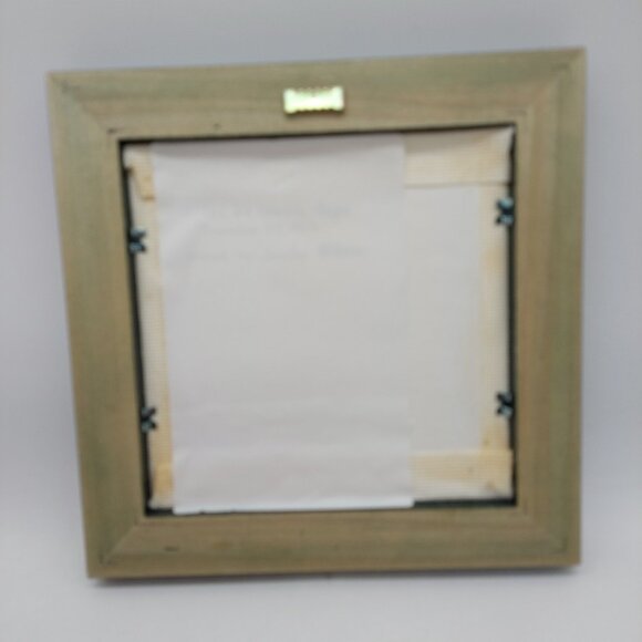 Joy To The World Counted Cross Stitch Picture Framed Angels Stars Square - Picture 3 of 4